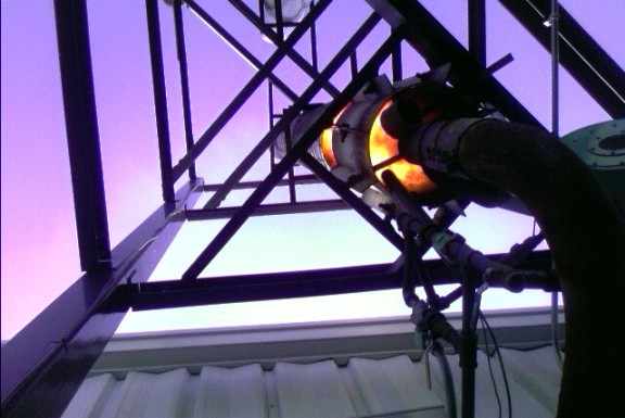 A flare at the Frontline pilot facilities.