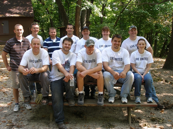 Frontline's team participating in the United Day of Caring.